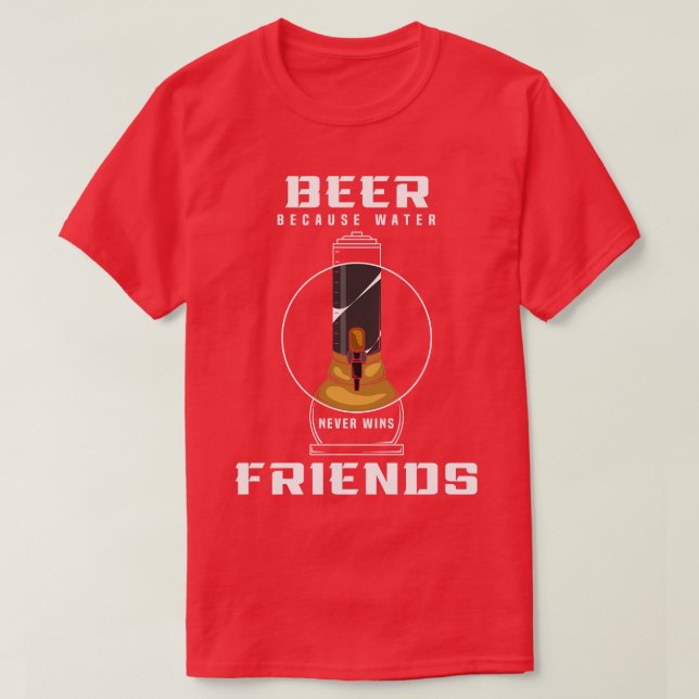 Bierband mit Druck T-Shirt (Design vorne)