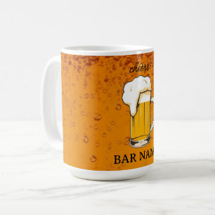 Bierbar-Geschäft Vintage-Logo-Shop Kaffeetasse