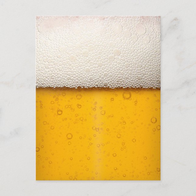 Bierblasen Nah-up Postkarte (Vorderseite)