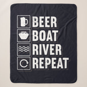 Bierboot-Fluss und Trinkender Vater Geburtstag Sherpadecke