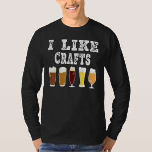 Bierbrauen Vintage Ich mache Kunsthandwerk Heimbr T-Shirt