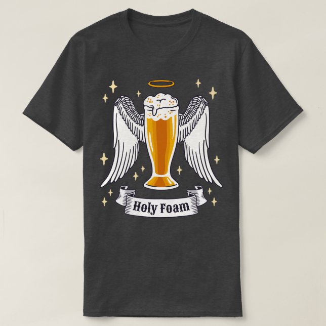 Bierbrauer Brauerei Heiliger Schaumstoff T-Shirt (Design vorne)