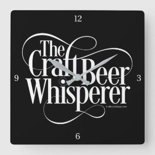 Bierbrauer-Wisperplatz-Uhr Quadratische Wanduhr