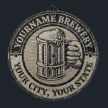 Bierbrauerei Personalisiert NAME Brauerei Big Tass Dartscheibe<br><div class="desc">Personalisierter NAME Beer TASSE Slammer Brauerei Bar Design,  mit Handbier gestochen. Passen Sie Ihren Namen oder Ihren benutzerdefinierten Text an!</div>
