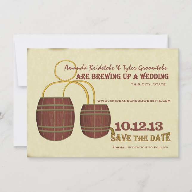 Bierbrauerei Save the Date (Vorderseite)