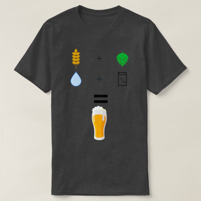 Bierbrauzutaten T T-Shirt (Design vorne)