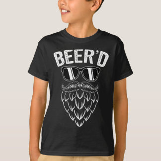 Bier'd Hop Beard Funny Craft Bierbraut Lover trink T-Shirt