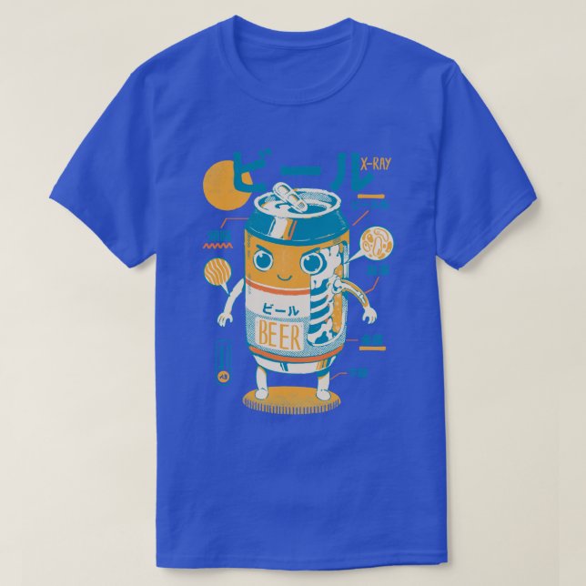 Bierdose Röntgenbild  T-Shirt (Design vorne)