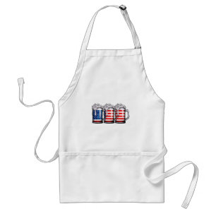 Biere American Flag 4. Juli Männer Frauen Merica D Schürze
