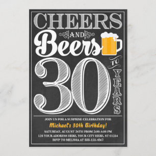 Biere bis 30 Jahre Einladung zum Geburtstag