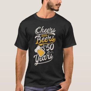 Biere bis 50 Jahre alter Happy Birthday T-Shirt