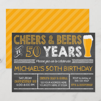 Biere bis 50 Jahre Einladung zum Geburtstag