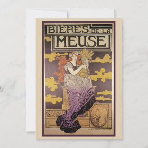 Biere de la Meuse von Marc Auguste Bastard Einladung