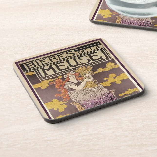 Biere de la Meuse von Marc Auguste Bastard Getränkeuntersetzer (Linke Seite)