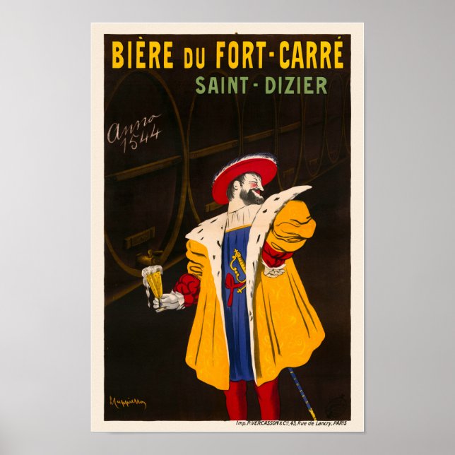 Bière du Fort-Carré Vintage Poster 1907 (Vorne)