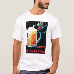 Biere fördernden Plakats Chartres T-Shirt