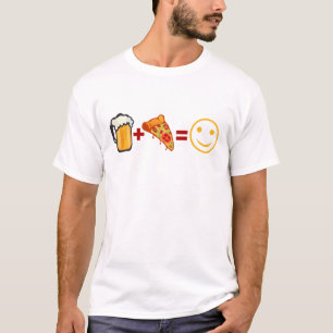 Biere Pizza lächeln Smile Humor Alkohol geht Bouff T-Shirt