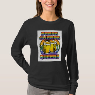 Biere Prost Queers Bisexuell Transgender Liebe Lgb T-Shirt