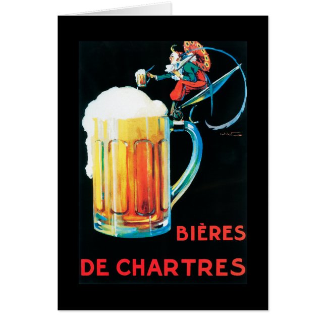 Biere von Chartres Werbeplakat (Vorne)