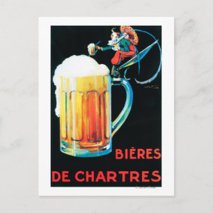 Biere von Chartres Werbeplakat Postkarte