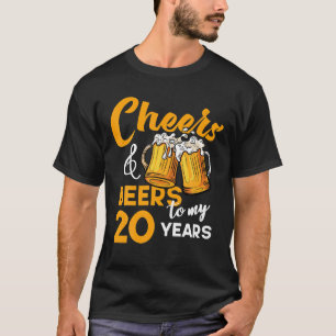 Biere zu meinem 20-jährigen Geburtstag Funny 20. T-Shirt