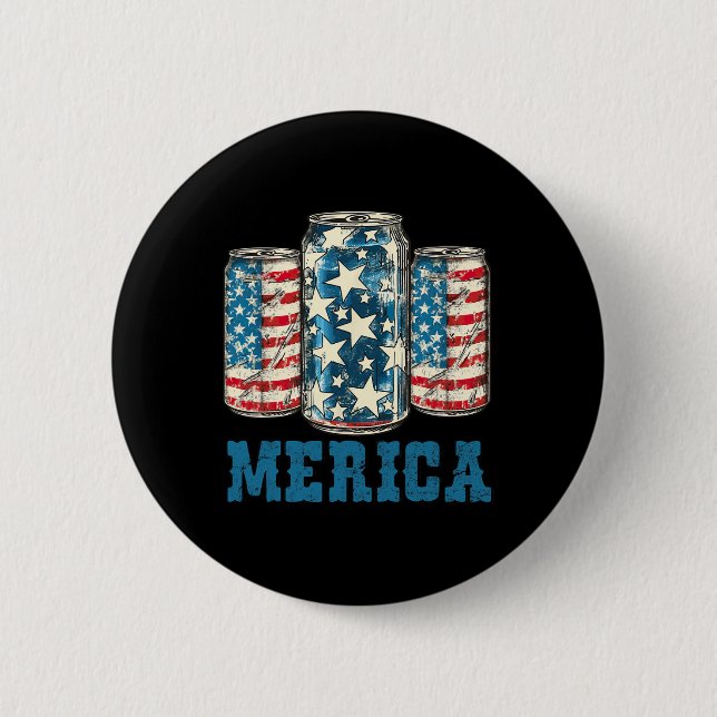 Bierfahne Funny 4. Juli Merica Usa Dr. Button (Vorderseite)