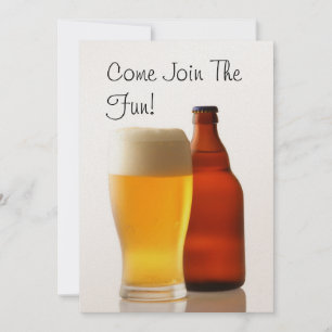 Bierflasche Bachelor Party Einladung