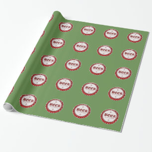 Bierflasche Geschenkpapier
