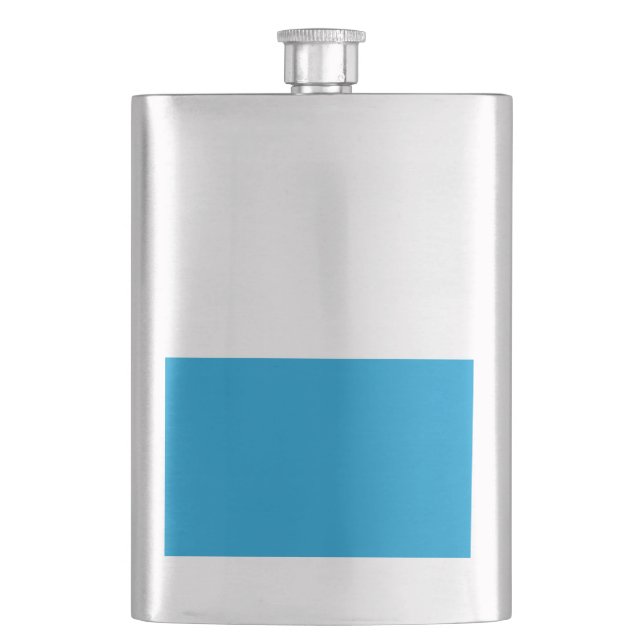 Bierflasche mit Flagge Bayern Flachmann (Vorderseite)