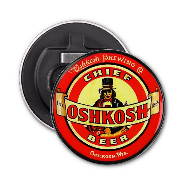 Bierflasche-Öffner Oshkoshs Wisconsin Flaschenöffner (Vorderseite)
