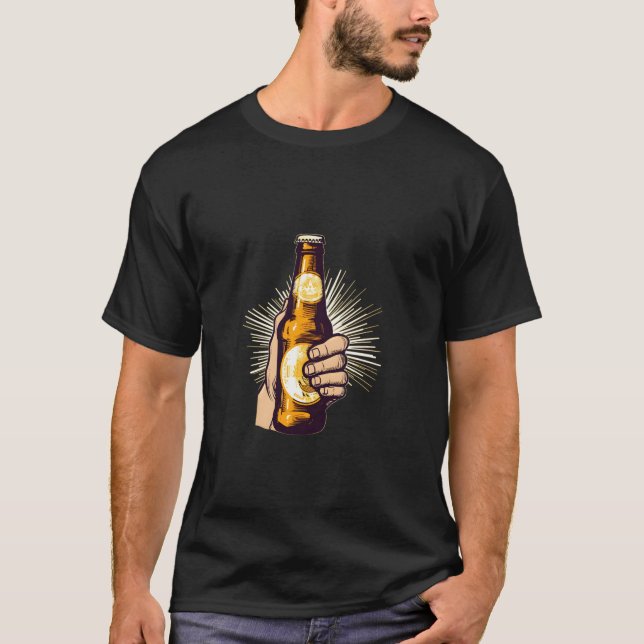 Bierflaschen Craft Ipa Biertrinker T-Shirt (Vorderseite)