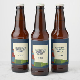 Bierflaschen Graphic Custom Message Bierflaschenetikett