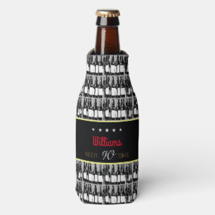 Bierflaschen mit schwarzem Etikett Flaschenkühler