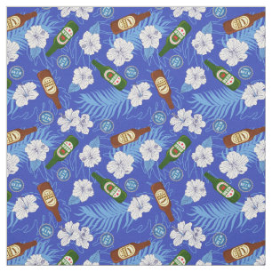 Bierflaschen Tropische Blume Blauhawaiianisches Sh Stoff