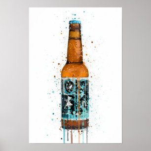 Bierflaschen-Wandkunstposter 'Rebel Rebel' Poster