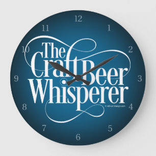 Bierflüster Große Wanduhr