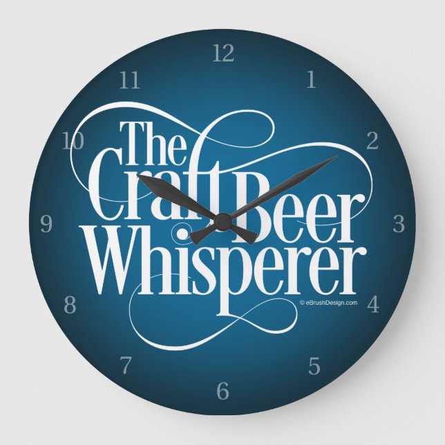 Bierflüster Große Wanduhr (Vorderseite)