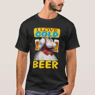 Biergarten Bierzeltdirndl Oktoberfest Kostüm Bier T-Shirt
