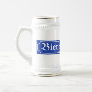 Biergarten Zeichen, Bayern, Deutschland Bierglas