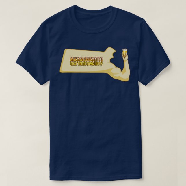 Biergemeinde Massachusetts T-Shirt (Design vorne)