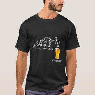 Biergeschenk bereit für Freitag, lustiges Bier für T-Shirt
