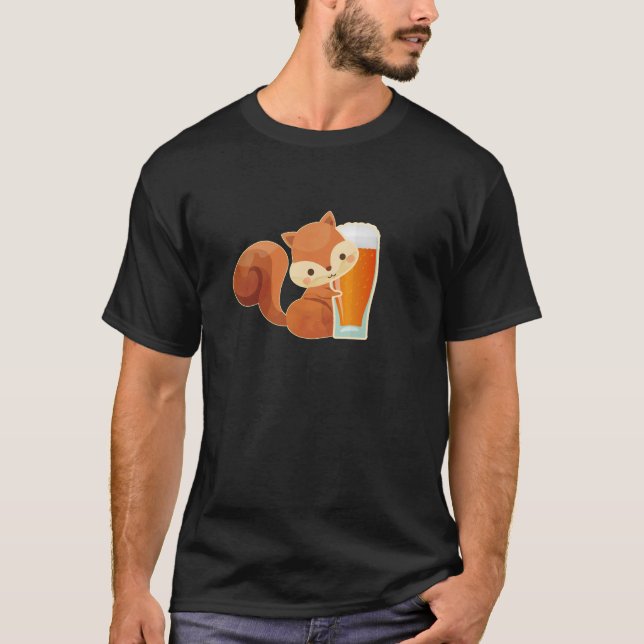 Biergeschenk mit Eichhörnchen T-Shirt (Vorderseite)
