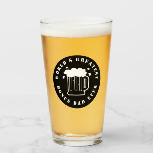 Bierglas-Geschenk für den besten Bonus-Papa aller Glas