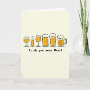 Bierglas-Muster-Spaßkarte Karte