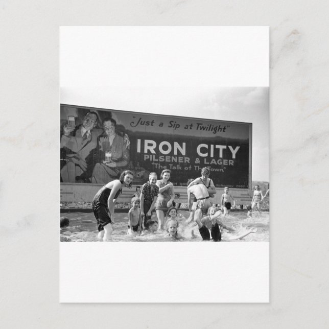 Bierkarton, 1938 postkarte (Vorderseite)