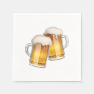 Bierklinkende Tasse - Emoji Serviette