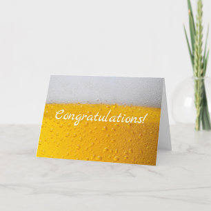 Bierkopf-Glückwünsche Karte