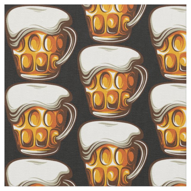 Bierkrug Barkeeper Brauerei Bar Muster Stoff (Nahaufnahme)