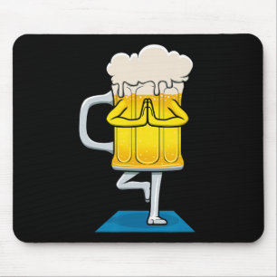 Bierkrug beim Yoga Mousepad