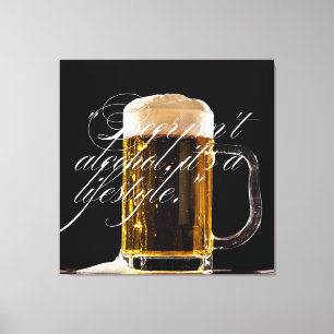Bierkrug – Klassisches Symbol für ein erfrischende Leinwanddruck